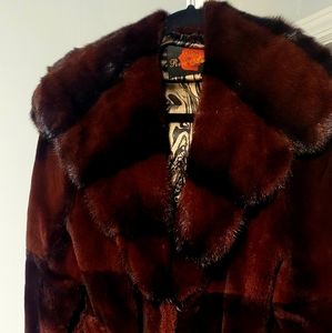 Natural mink fur coat
